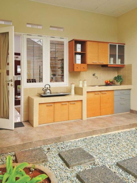 9 Desain Dapur Minimalis Terbuka di Belakang Rumah