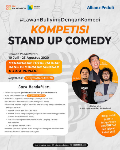 Allianz Indonesia Ajak Remaja Ikut Kompetisi Lawan Bullying dengan Stand-Up Comedy