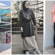 5 Cara Tampil Kece dengan Rok Span Berbahan Kaus. Para Hijaber, Merapat!