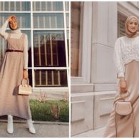 9 OOTD Hijab dan Celana Warna Cream yang Simple