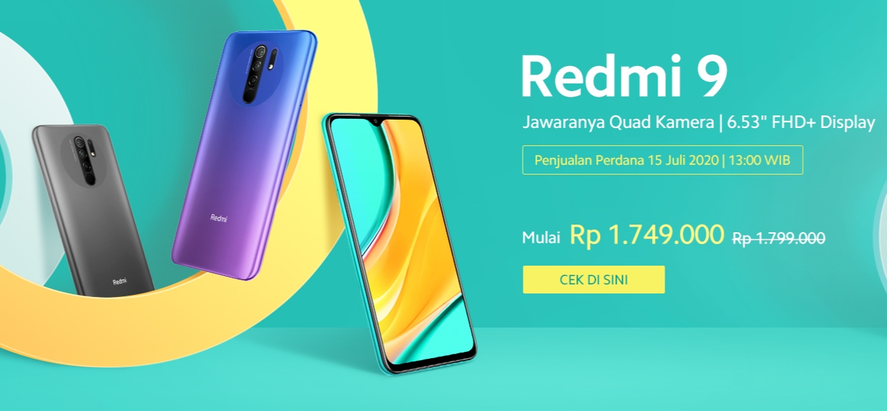 Redmi 9 Resmi Masuk Indonesia, Ponsel Quad Camera Serba Ada dengan Harga di Bawah Rp2 Juta