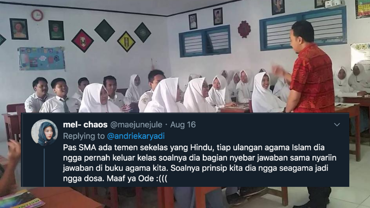 9 Kejadian Konyol Warganet Saat Pelajaran Agama di Masa Sekolah. Ternyata Mapel ini Seru juga!