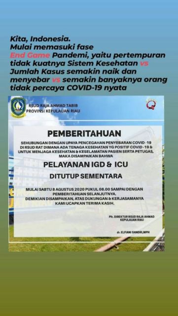 Beberapa Rumah Sakit Mulai Tutup Sementara Karena Pegawai Positif Covid. Waspada Ya!