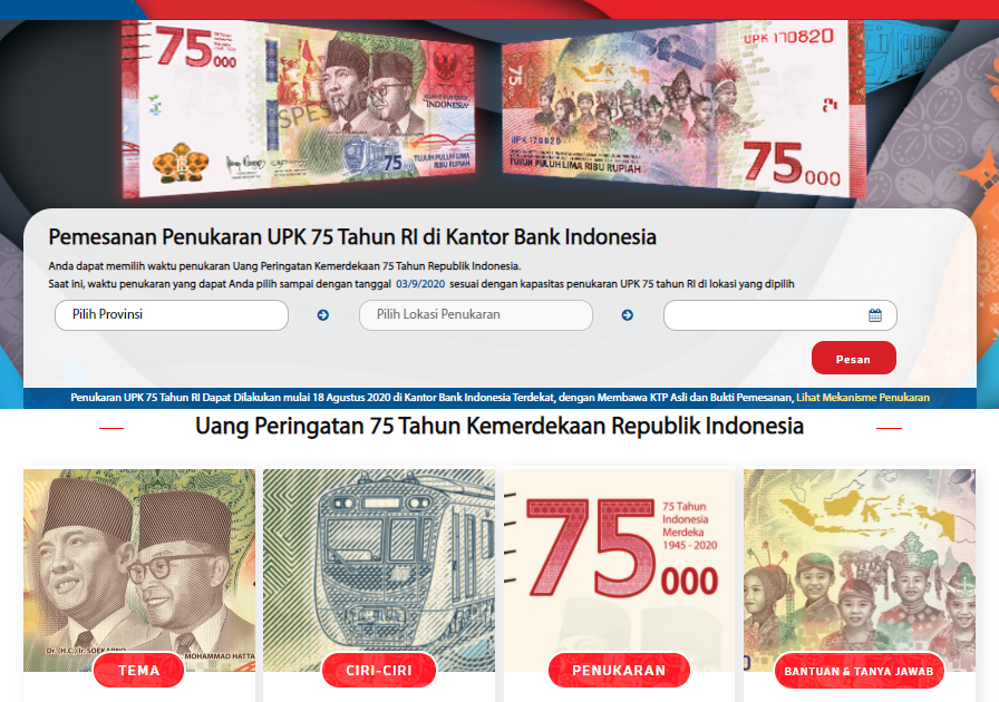 Beredar Uang Edisi Spesial 75 Ribu Rupiah, Ternyata Bisa Dipesan Masyarakat Umum Secara Online