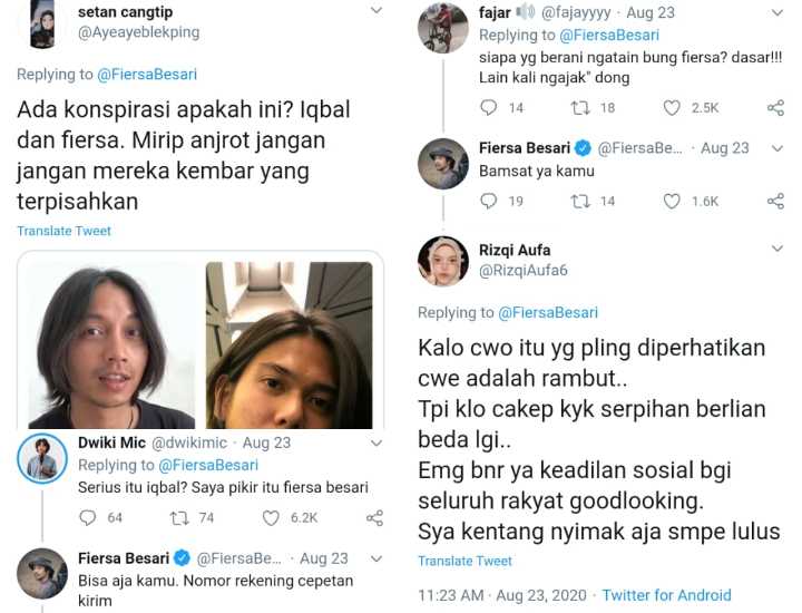 Iqbaal Dipuji Ganteng Berkat Rambut Gondrong, Fiersa Besari Protes karena Dibilang Tengkulak Gurame