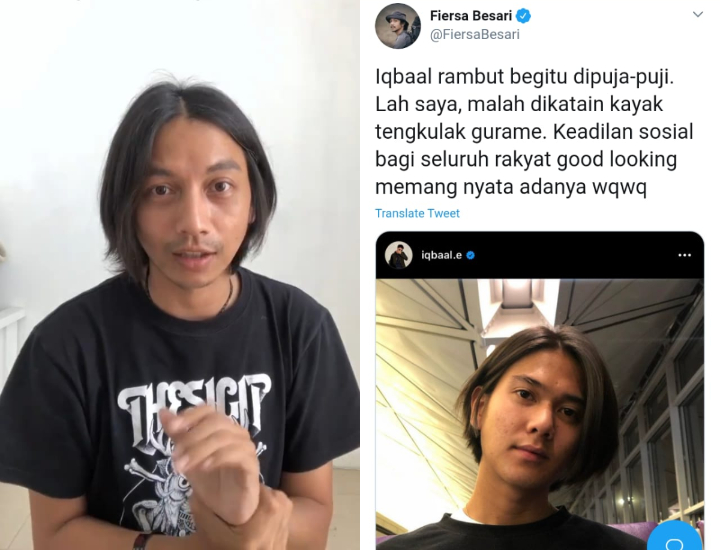 Iqbaal Dipuji Ganteng Berkat Rambut Gondrong, Fiersa Besari Protes karena Dibilang Tengkulak Gurame