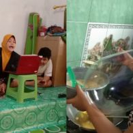 Potret Ibu-ibu Multitasking yang Bakal Bikin Terkesima. Nggak Ada Lawan!