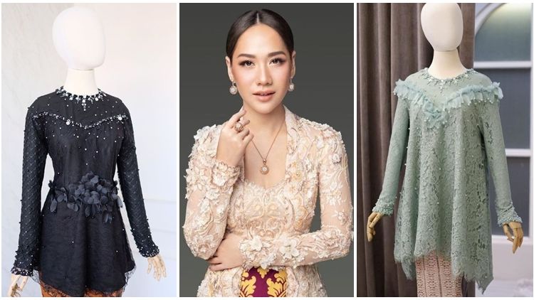 9 Ide Kebaya Lokal Bermotif Bunga 3D; Cantik dan Elegannya Lebih Nyata!