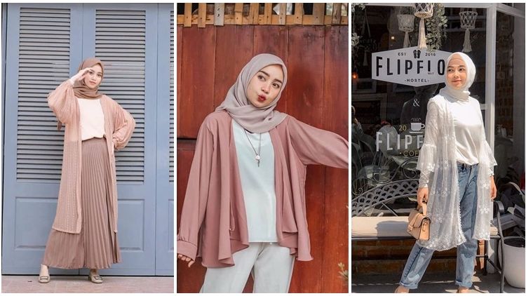 8 Ide Model Cardigan Berwarna Cerah Buat Hijabers. Lucu dan Kekinian Banget!