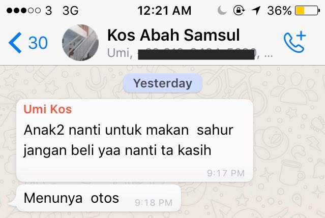 Cara Kocak Ibu Kos Menagih Uang Sewa Bulanan. Emang Jago Betul Kalau Urusan Duit, Aluuus~ :)