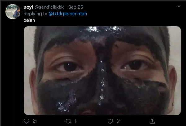 Viral Kabar Anjuran Pemerintah agar Kita Tetap Pakai Masker meski di Rumah, Begini Respons Warganet