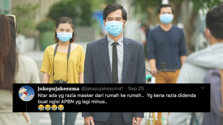 Viral Kabar Anjuran Pemerintah agar Kita Tetap Pakai Masker meski di Rumah, Begini Respons Warganet