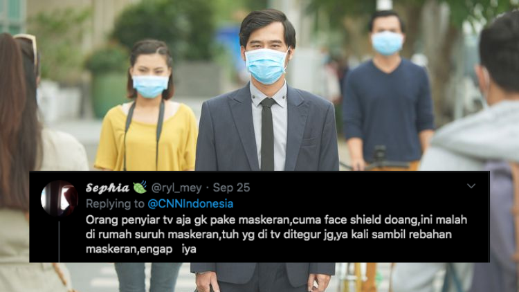 Viral Kabar Anjuran Pemerintah agar Kita Tetap Pakai Masker meski di Rumah, Begini Respons Warganet