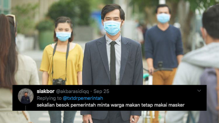 Viral Kabar Anjuran Pemerintah agar Kita Tetap Pakai Masker meski di Rumah, Begini Respons Warganet