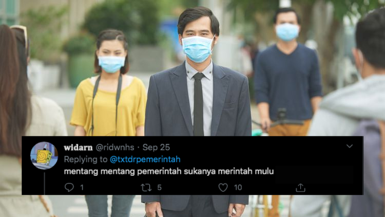 Viral Kabar Anjuran Pemerintah agar Kita Tetap Pakai Masker meski di Rumah, Begini Respons Warganet