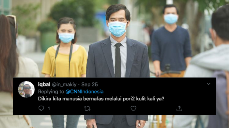 Viral Kabar Anjuran Pemerintah agar Kita Tetap Pakai Masker meski di Rumah, Begini Respons Warganet