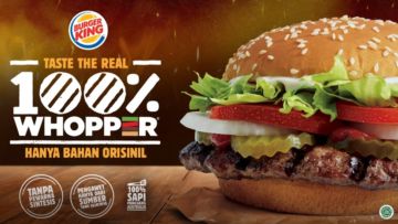 Burger King Luncurkan Varian Whopper dengan Bahan Autentik Tanpa Pewarna Sintetis dan Penyedap Rasa