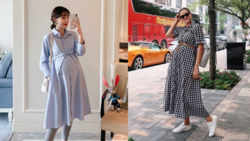 8 Ide Maternity Style dengan Button Dress yang Kekinian. Nyaman dan Bikin Kelihatan Awet Muda