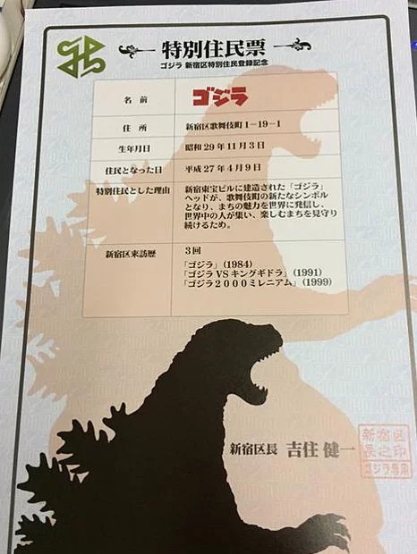 Udah Tahu Belum Kalau Godzilla Berstatus Warga Negara Jepang? Plus Jadi Duta Pariwisata Juga lo