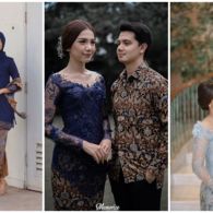 8 Desain Busana Couple Beda Warna tapi Tetap Senada. Elegan Plus Mesra!