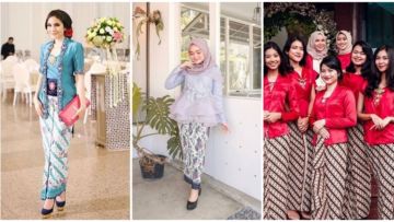 Potret Cantiknya Kebaya Warna Cerah Berpadu dengan Jarik Batik. Simpel nan Santun!