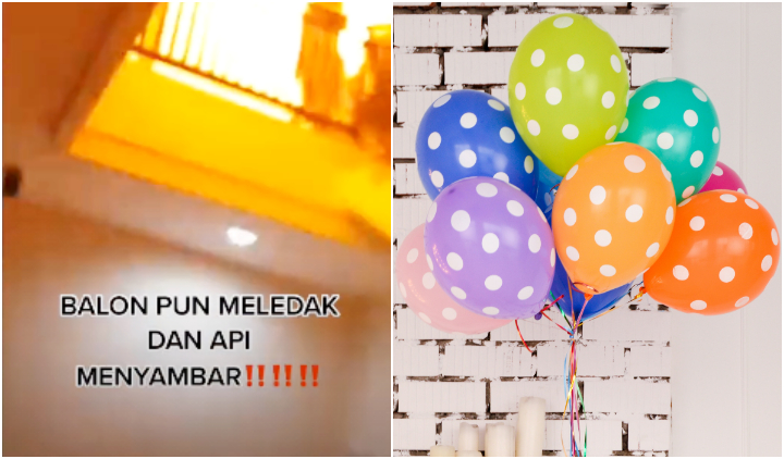 Niatnya Surprise Ulang Tahun, Balon Gas yang Dibawa Malah Tersambar Api Lilin dan Meledak. Ngeri!