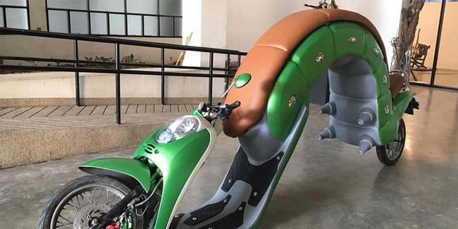 Kreatif sih Boleh Aja. Tapi Kalau Modifikasi Sepeda Motor Model Begini, Apa Tujuannya, ya?