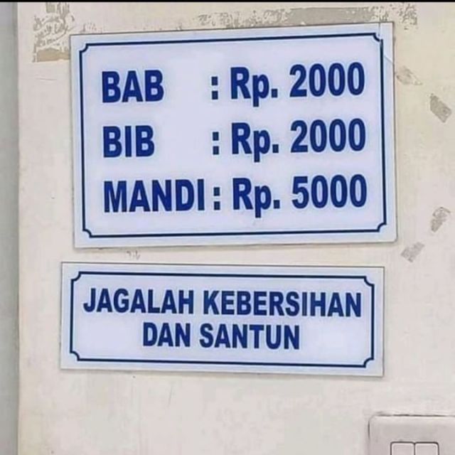 10 Aturan Nyeleneh tentang Tarif Penggunaan WC Umum. Ribet Banget, Udah Kayak Aturan Pemerintah~