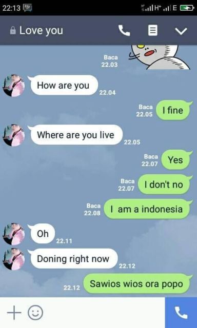 Potret Kocak Orang Kelewat Percaya Diri Chatting Pakai Bahasa Inggris. Namanya juga Belajar~