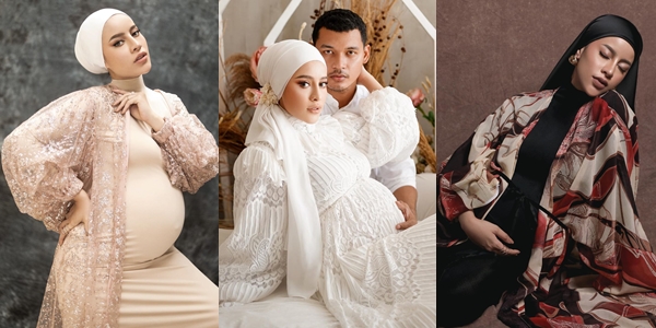 11 Ide Maternity Photoshoot ala Aghnia Punjabi. Hamil Besar, Kecantikannya Makin Bersinar~