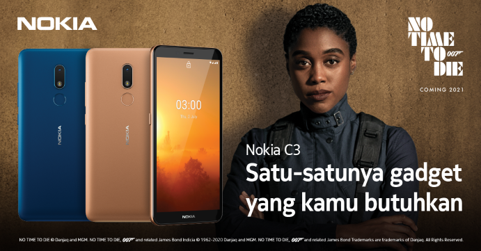 Ponsel Nokia C3 Resmi Meluncur di Indonesia. Harga Satu Jutaan, Daya Tahan Bisa Diandalkan