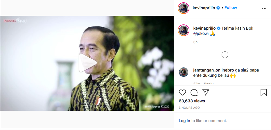 Sah! Kevin Aprilio Menikah dengan Vicy Melanie, Dapat Ucapan Selamat dari Presiden