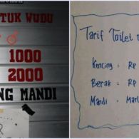 10 Aturan Nyeleneh tentang Tarif Penggunaan WC Umum. Ribet Banget, Udah Kayak Aturan Pemerintah~