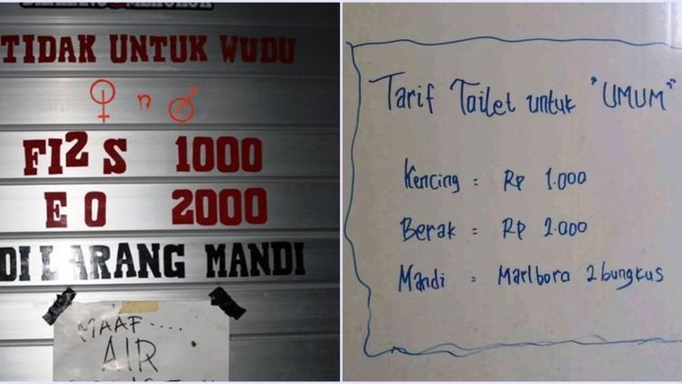 10 Aturan Nyeleneh tentang Tarif Penggunaan WC Umum. Ribet Banget, Udah Kayak Aturan Pemerintah~