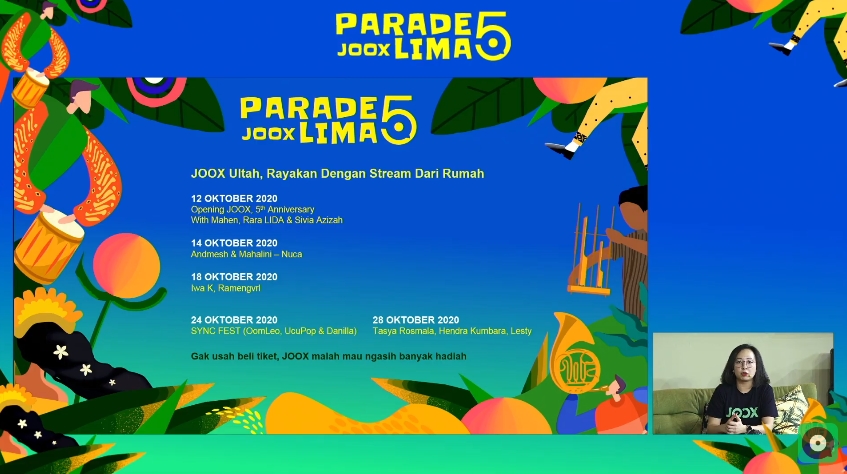 Rayakan Ulang Tahun Ke-5, JOOX Gelar Parade Musik dan Talkshow Bertajuk 'Parade JOOX Lima'