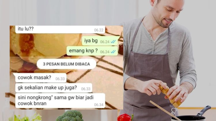 Beredar Chat tentang Cowok yang Bisa Masak, Malah Diledekin Temannya. Lah, Bukannya Didukung!