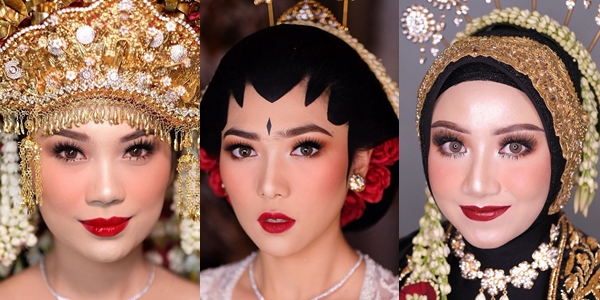 13 Aplikasi Lipstik Merah pada Make-up Pernikahan. Tampil Standout Bisa kok Tetap Elegan~