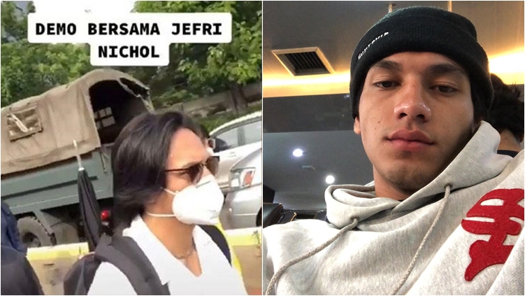 Tolak UU Cipta Kerja, Jefri Nichol Ikut Aksi Turun ke Jalan. Warganet Heboh