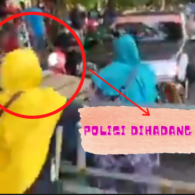 Viral Video Ibu-Ibu Ngamuk ke Polisi Minta Mahasiswa Dibebaskan. Jadi Repot Urusannya nih :D