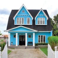 Desain Rumah Unik dengan Gaya Eklektik Shabby Chic yang Imut