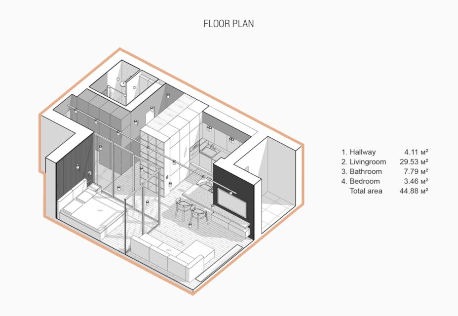 6 Desain Rumah Type 45 untuk Lajang atau yang Sudah Punya Anak. Pakai Kolam Renang Juga Bisa