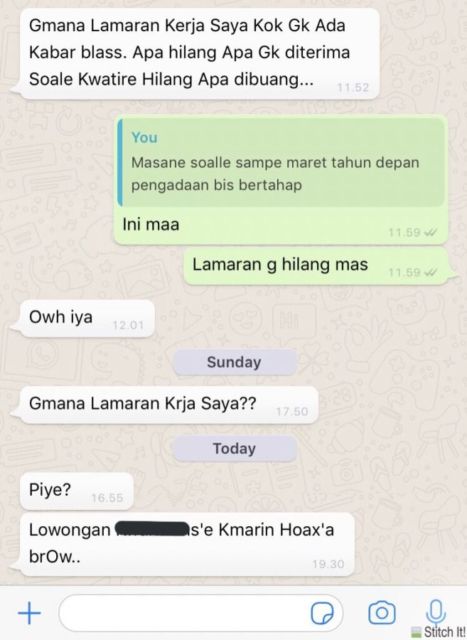 11 Deretan Chat Orang Cari Kerja yang Bikin Bingung HRD. Ini Butuh Kerja atau Cari Ribut sih?