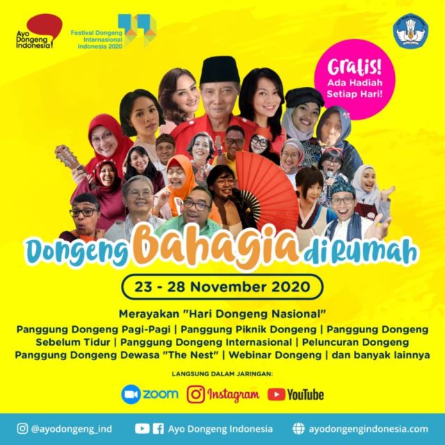 Festival Dongeng Internasional Indonesia 2020: Dongeng Bahagia di Rumah!