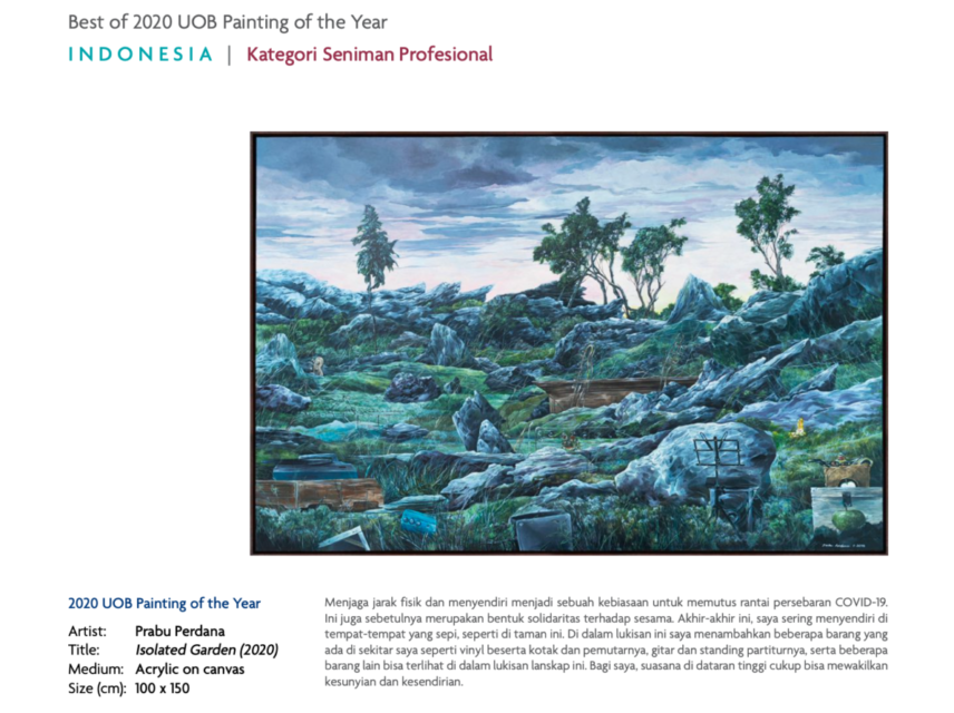 Bank UOB Umumkan Perupa Pemenang 'UOB Painting of The Year 2020'. Lukisannya Apik-Apik!