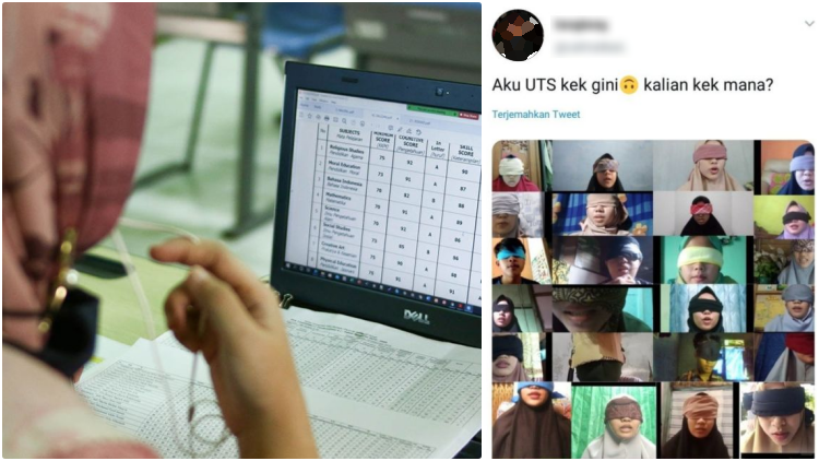 Viral Kejadian Lucu Saat UTS di Tengah Pandemi. Kayaknya Guru dan Murid Udah Sama Pusingnya nih :D