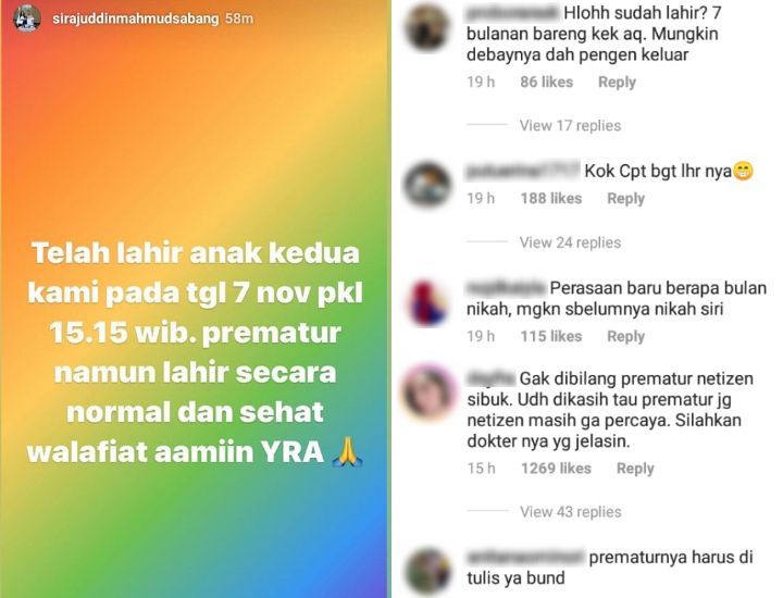 Kabar Bahagia Datang dari Zaskia Gotik, Anak Pertamanya Baru Saja Lahir. Selamat!