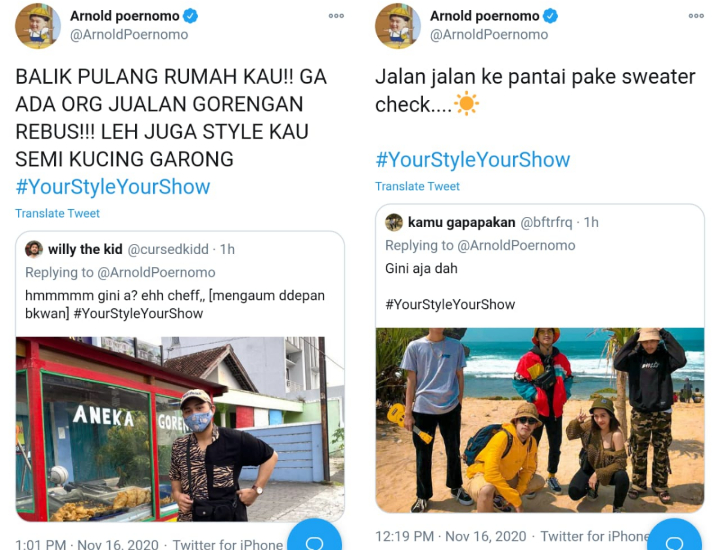 Makan Bubur dengan Tampilan Stylish, Chef Arnold Berhasil Tantang Bintang Emon Lakukan Hal Serupa