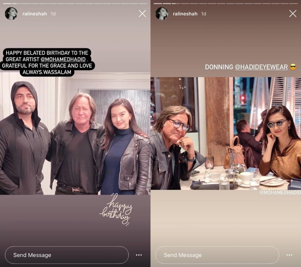 Beneran Akrab sama Ayah Gigi Hadid, Raline Shah Saling Berbalas IG Story dengan Mohammed Hadid