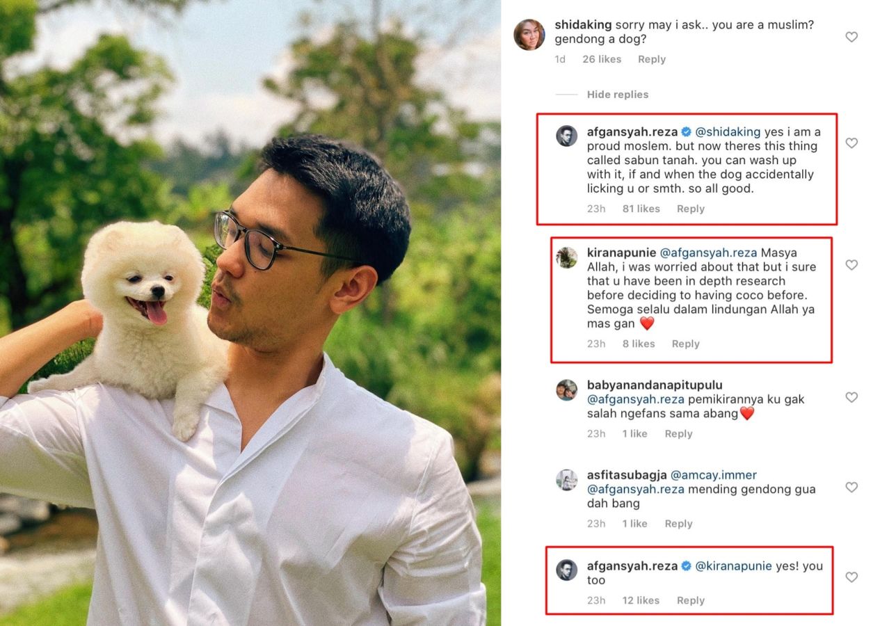 Agamanya Dipertanyakan Lantaran Memelihara Anjing, Begini Jawaban Tegas Afgansyah Reza