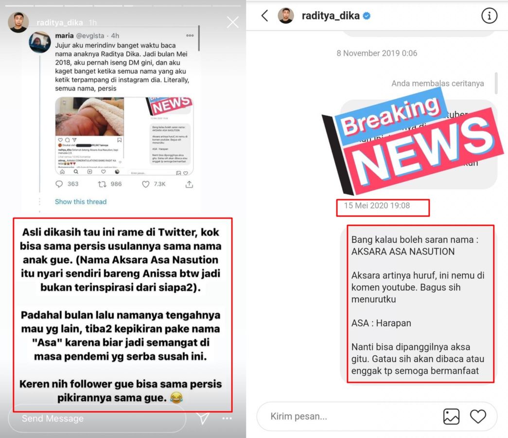 Umumkan Kelahiran Anak Kedua, Raditya Dika Nggak Menyangka Nama Anaknya Pernah Diusulkan Penggemar